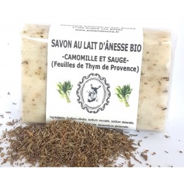 SAVON AU LAIT D'ÂNESSE BIO CAMOMILLE ET SAUGE